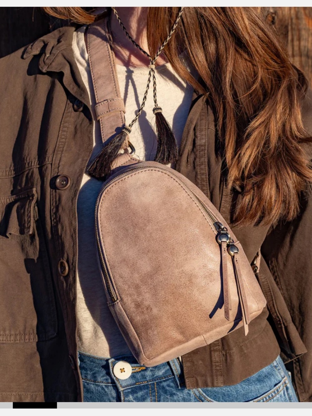 HOBO Fern Sling bag with Brass Hardware